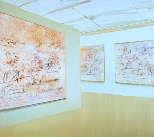 Erweiterungsbau, 135 × 150 cm, 2002