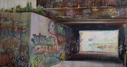 Unterführung, 100 × 190 cm, 2026